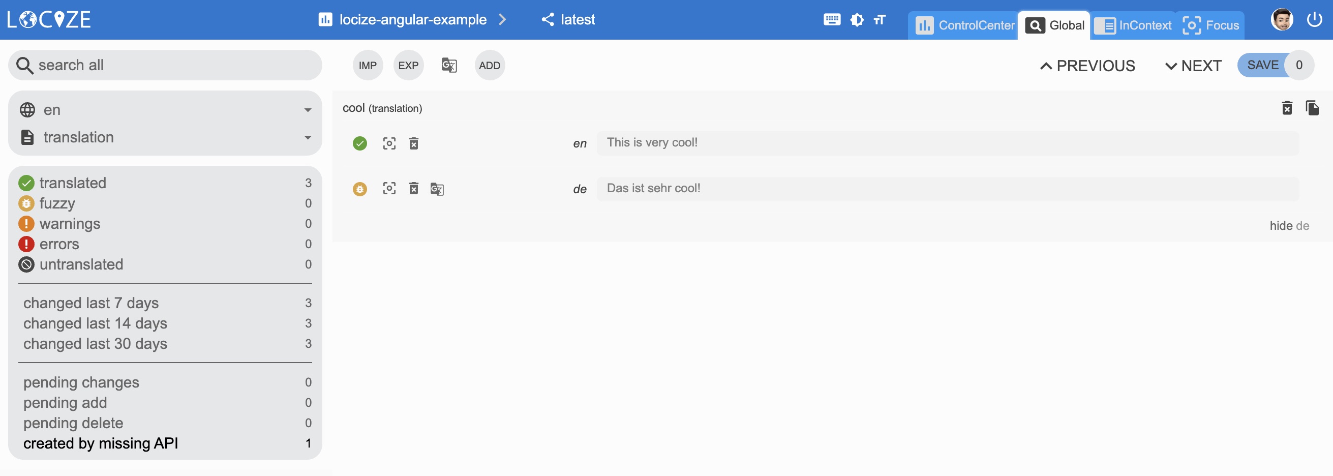 locize © inweso GmbH Locize autotranslate