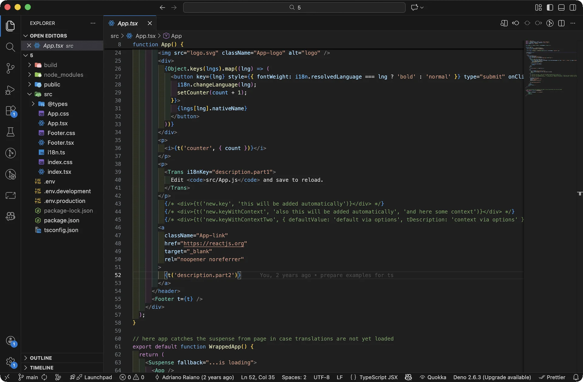 Click to view larger JavaScript localization (code example)